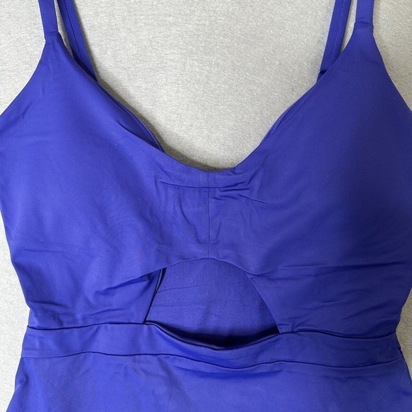 Andie The Samoa One Piece Bathing Suit Women Sz Medium Lapis Blue Cut Out NWT - Picture 6 of 16